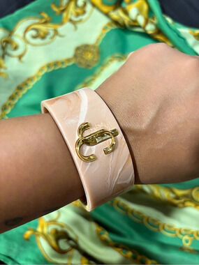 NWT Jimmy Choo Acrylic Cuff Bracelet -  Jewelry Gift